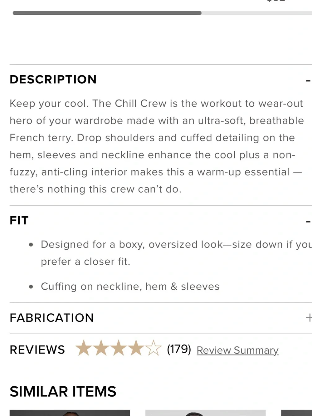 ALO Yoga Chill Crew Neck Pullover like new size medium